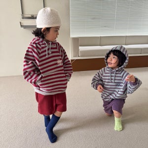 NRK 주니어 남아 여아 아동 봄 루틴 후드 반바지 상하세트