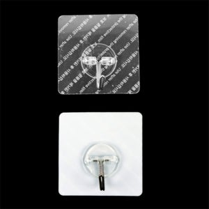 굿샵 사각행거1P 접착식후크 벽에붙이는옷걸이 부착식행거