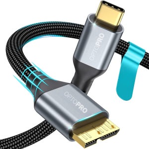 옵토프로 USB C타입 to 마이크로B 외장하드 케이블 씨게이트 도시바 맥북 WD 노트북 연결선 0.25m