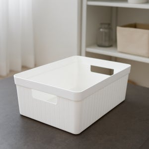 국산 팬트리 바스켓 4호 화이트 옷장 선반 수건 속옷 장남감 소품 정리 수납 바구니