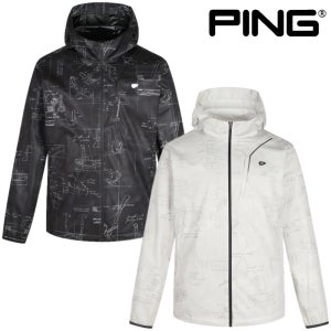 핑 골프웨어 남성 골프 바람막이 방수 후드 점퍼 허리 스트링 레인 스윙 자켓 F1JP203