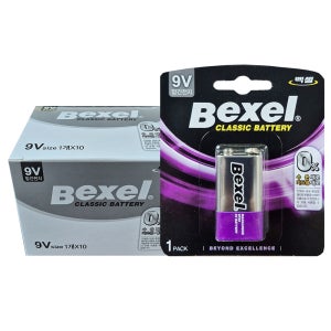 벡셀 9V망간건전지 1BOX(10개입) 카드포장