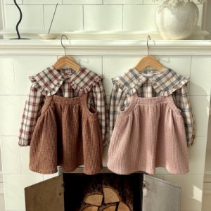 OH 체크프릴카라블라우스, 여아동복 여아유아동의류 여자유아의류 오호