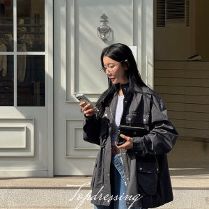 (보유재고 민트 차콜)탑드레싱 바이럴야상(2color)