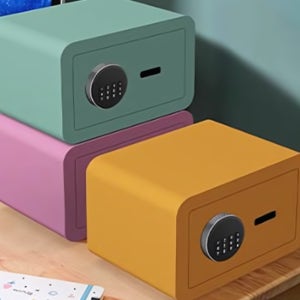 [무료배송] 가정용 파스텔 미니 소형 금고 인테리어 예쁜 디자인 비밀번호 현금 보관함