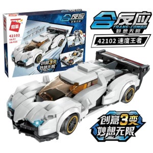 중국레고호환블럭 계몽 42102 스포츠카 3 in 1 변형 로봇 스피트 레이싱카 인라이튼