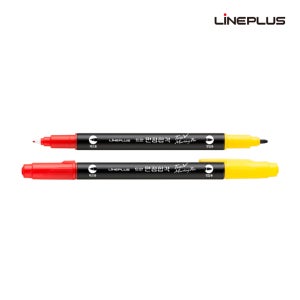 라인플러스 만점합격 트윈 컴퓨터용 싸인펜 양방향 1타(12개입)