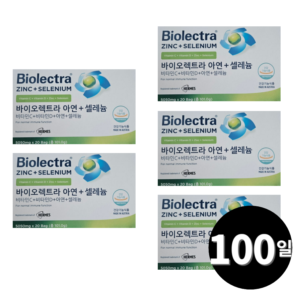 바이오렉트라 헤어메스 아연 셀레늄 20포, 5개