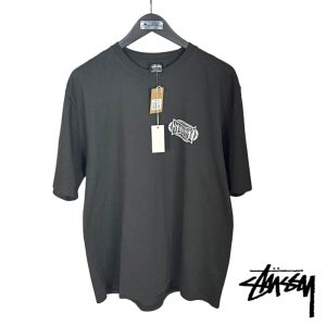 26SS 스투시 챔피언 오벌 남성 반팔 티셔츠 Stussy 1905144 FADED BLACK
