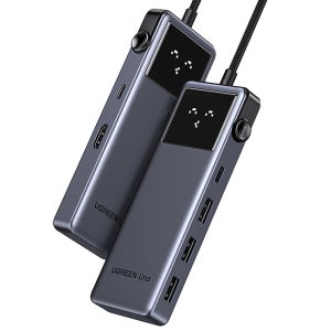 유그린 UNO 클릭 6in1 C타입 4K 60Hz HDMI PD 3A 1C USB 멀티허브 독 미러링 On Off 기능 CM889-75177