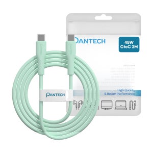 팬택 45W CtoC 고속 충전 파스텔 케이블 민트, 1개, 2m