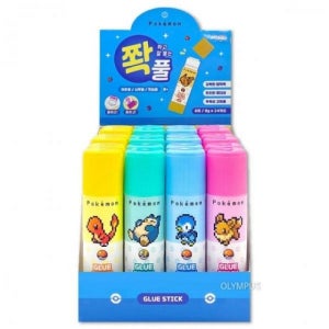 캐릭터 쫙풀 24개 세트 딱풀 고체풀 대용량 세트 사무용 풀 학생용 문구