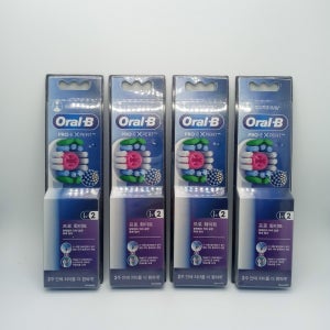 오랄비 프로엑스퍼트 프로 화이트 전동칫솔모 2입 x 4개