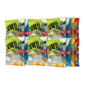 오리온 스낵4번들 포카칩 오감자 썬 꼬북칩 170g, 6개