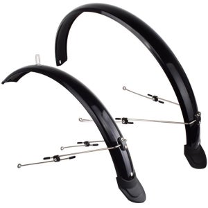 접이식 머드가드 날개형 유광 킥보드 전방 물받이 MTB 26인치 글로시블랙