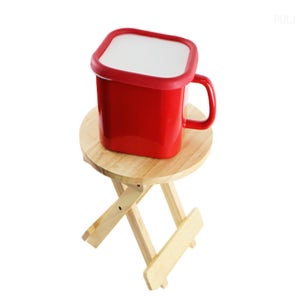 풀지샵 접이식미니나무테이블 원형테이블