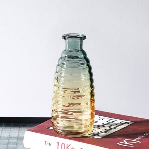 유리꽃병 인테리어용 식물보틀 투명병 스트라이프형 집들이선물화병