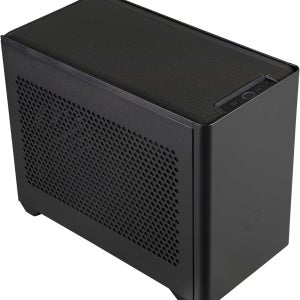 쿨러 마스터 NR200 미니 ITX PC 케이스 - 280mm 라디에이터 지원 최대 6 x 120mm 팬 장착 330mm GPU 클리어런스 포함 수직 마운트 SFX Black
