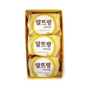 LG 엘지 알뜨랑 비누 옐로우 140g 3개입 1갑
