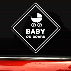 BABY ON BOARD 자동차 스티커 초보운전 아기가타고있어요