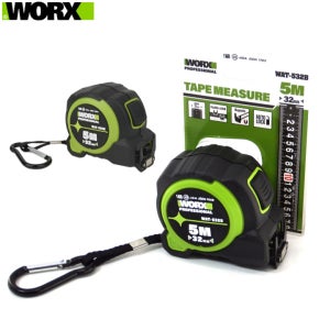 웍스 양면 오토락줄자 5mx32mm 자동줄자 자석후크 WAT-532B