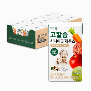 케어웰 고칼슘 시니어 과채주스 사과 당근 토마토 양배추 과일 야채즙 음료