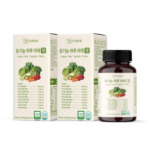 더건강드림 하루야채 유기농 식이섬유정 샐러드 야채 영양제 섬유질 보충제 120정, 2개