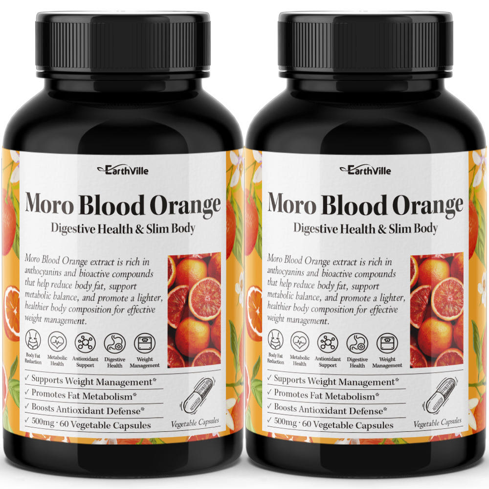 어스빌 <b>모로오렌지 블러드오렌지</b> 추출물 500mg 60베지캡슐 1+1