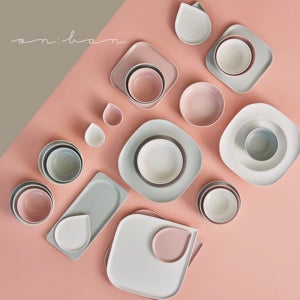 6인 국산 도자기 식기세트 신혼그릇 접시 혼수 31종, 복숭아+우윳+하늘빛, 1세트