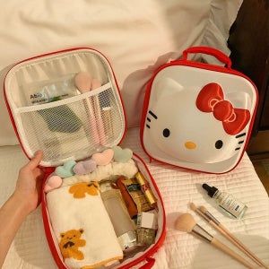 헬로키티 화장품 가방 파우치 휴대용 대용량 여행 귀여운 세면용품 수납 보관 쿠로미 헬로키티