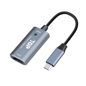 HDTOP 4K 60Hz HDMI 캡쳐보드 C타입 게임 방송 영상 녹화 15CM HT-3C010