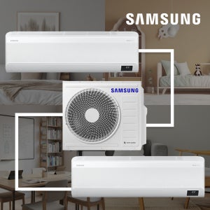 삼성 1등급 무풍 벽걸이 인버터 에어컨 2in1 올인원 조합형 6+6평형 기본설치비별도