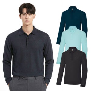 콜핑 남성 하이쿨 흡습속건 등산 긴팔 카라 티셔츠 KSC422VT8M