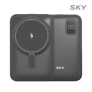 스카이 필 솔리드 맥세이프 10000mAh PD20W 반고체 보조배터리 블랙
