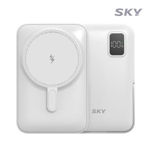 스카이 필 솔리드 맥세이프 10000mAh PD20W 반고체 보조배터리 화이트
