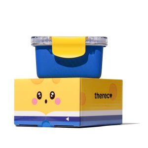 데어코 200 도시락통 직장인 스텐 도시락통 샐러드 런치박스 겸 반찬통 400ml, 블루