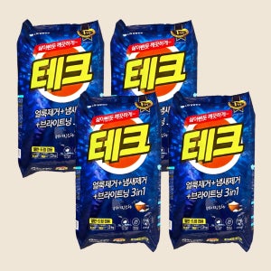 LG생활건강 테크 3in1 일반/드럼 겸용 분말세제 3kg x 4개