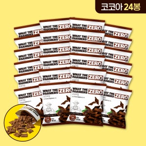 왓더파머스 제로 당류 ZERO 건강간식 저당간식 기름없이 달콤하게 구운 코코아칩, 25g, 24개
