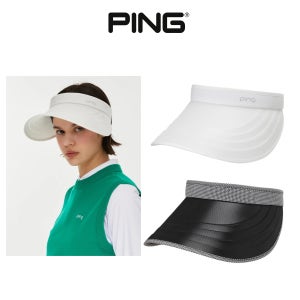 핑 골프웨어 여성 층 포인트 썬바이저 골프 썬캡 PING E1CP059