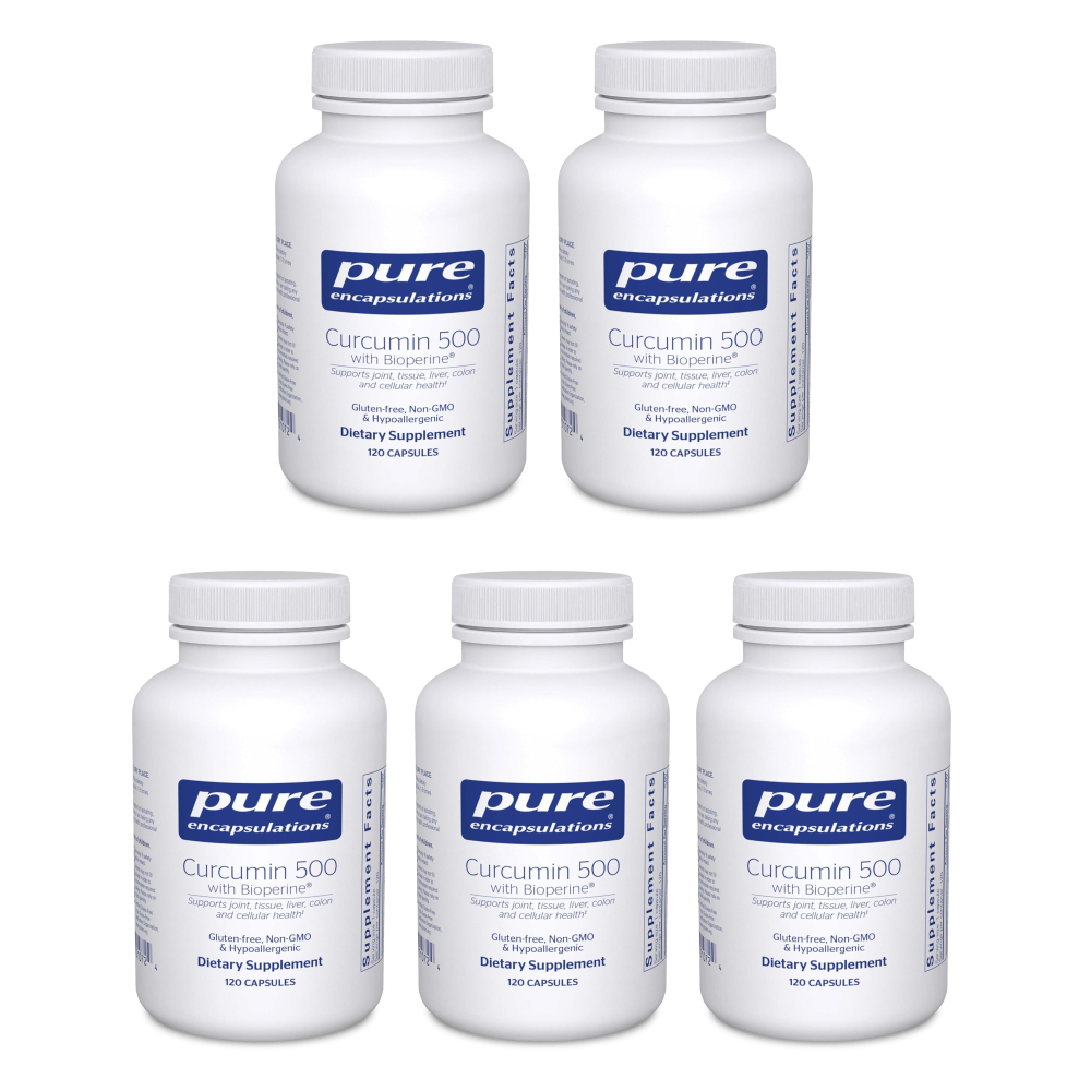 <b>퓨어인캡슐레이션 커큐민</b> 500 바이오페린 120개입 5개