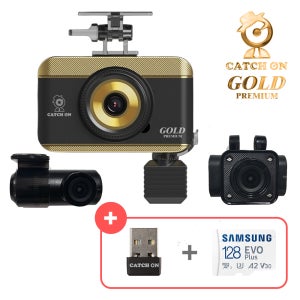 (출장장착) 캐치온 골드 프리미엄 블랙박스 4채널 (페달카메라 포함)+64GB