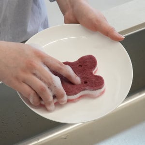 미스터살림왕 유리컵 극세사 수세미 항균가공 3중구조 부드러운수세미 2개입, 1개