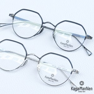 옵션가 가메만넨 KMN 9920 작은사이즈 티타늄 안경테 브로우라인 투톤컬러