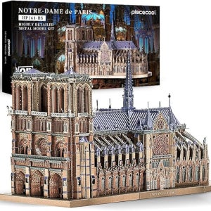 피스쿨 노트르담 대성당 3D 금속 메탈 나노 퍼즐 DIY 조립 키트