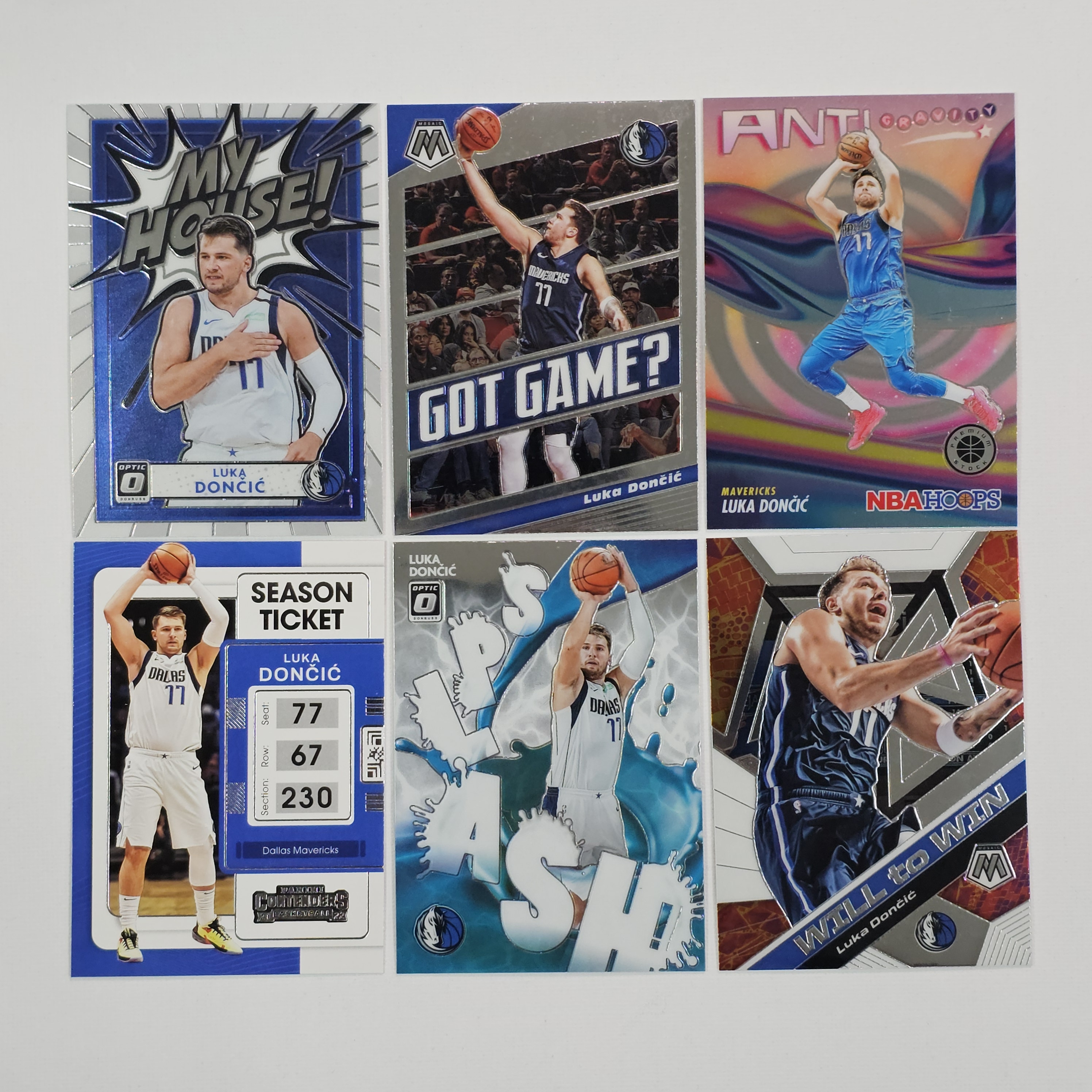 루카 돈치치 Luka Doncic My House Mosaic Optic 농구카드 6장 일괄 / NBA-52