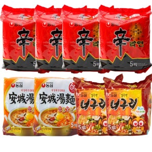 신라면 20입+안성탕면 10입+너구리 10입 (총 40봉)
