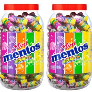 농심 멘토스 미니 뉴레인보우 1kg, 2개