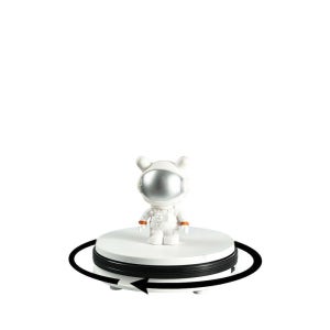 눈 40kg 360 디스플레이 60cm 최대로드 회전 전기 T360-A03 턴테이블 15cm 화이트 턴테이블