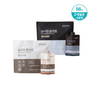 일일하우 슬리밍 플랜B 식사대용 단백질 쉐이크 다이어트 식물성 파우치 대용량 귀리 카카오 2개월분 (56입)