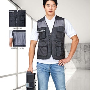 피오젠 봄 가을 여름 작업복 춘추 춘하 조끼 망사조끼 PS-V67 현장복 근무복 안전용품